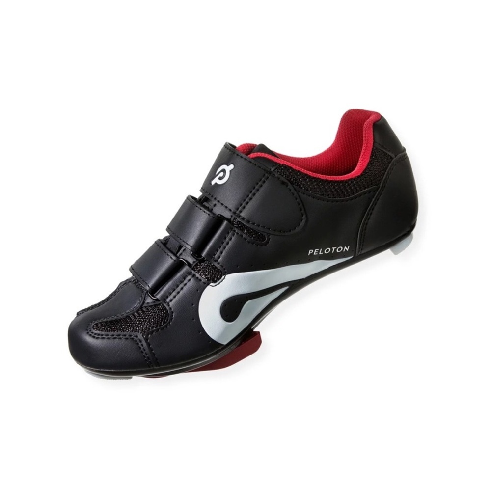 Peloton Cycling Shoes Cleats Black Red White Size 38